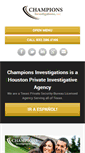 Mobile Screenshot of championsinvestigations.net